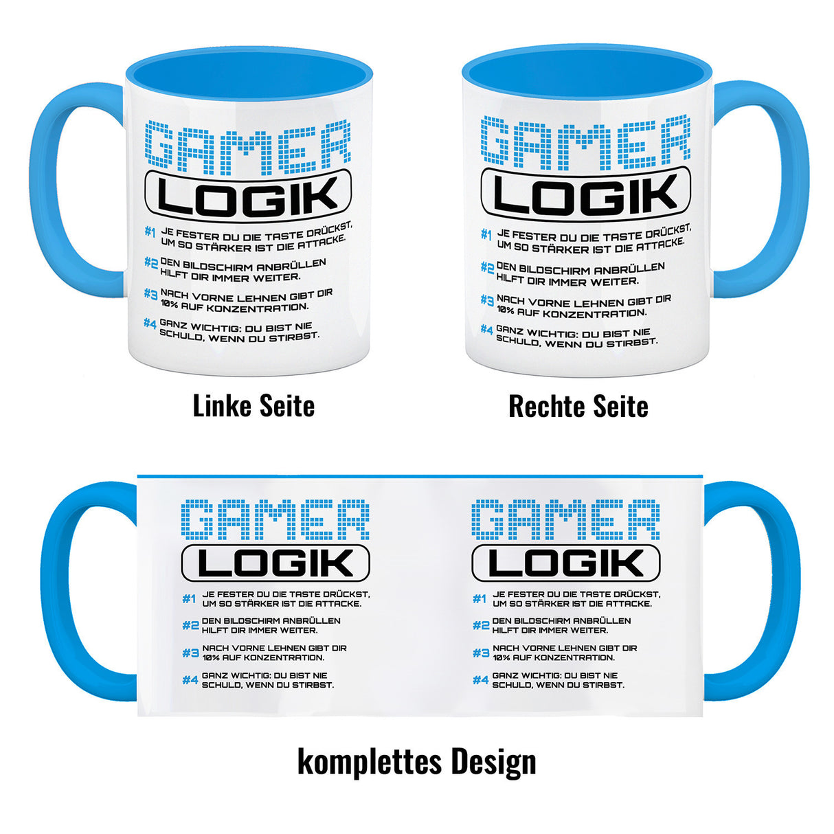 Gamer Logik Kaffeebecher