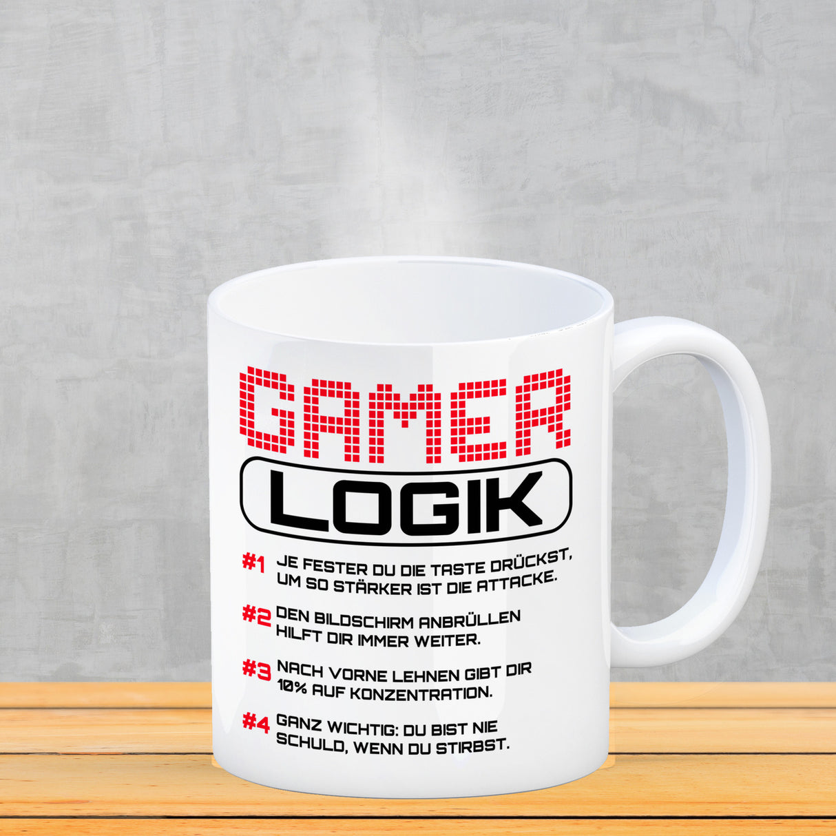 Gamer Logik Kaffeebecher