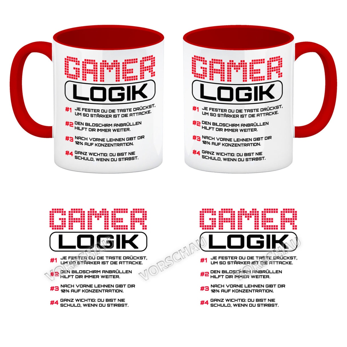 Gamer Logik Kaffeebecher