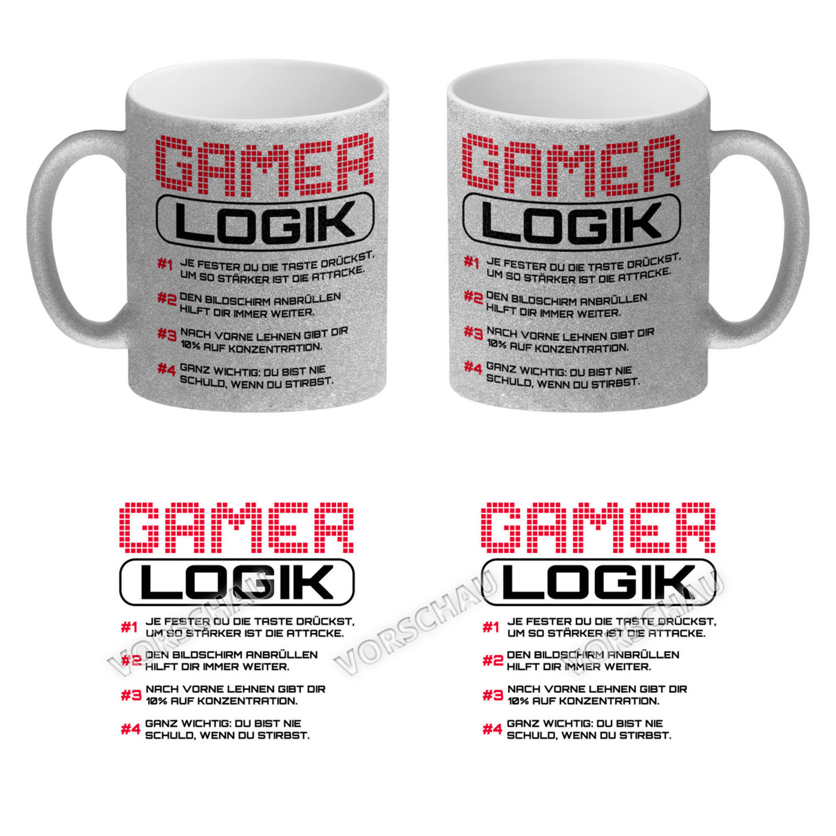 Gamer Logik Kaffeebecher