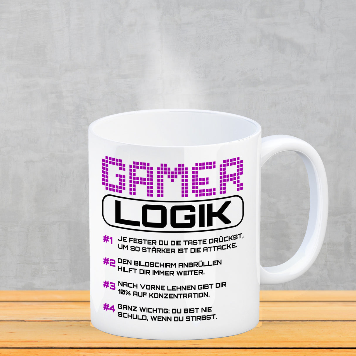 Gamer Logik Kaffeebecher