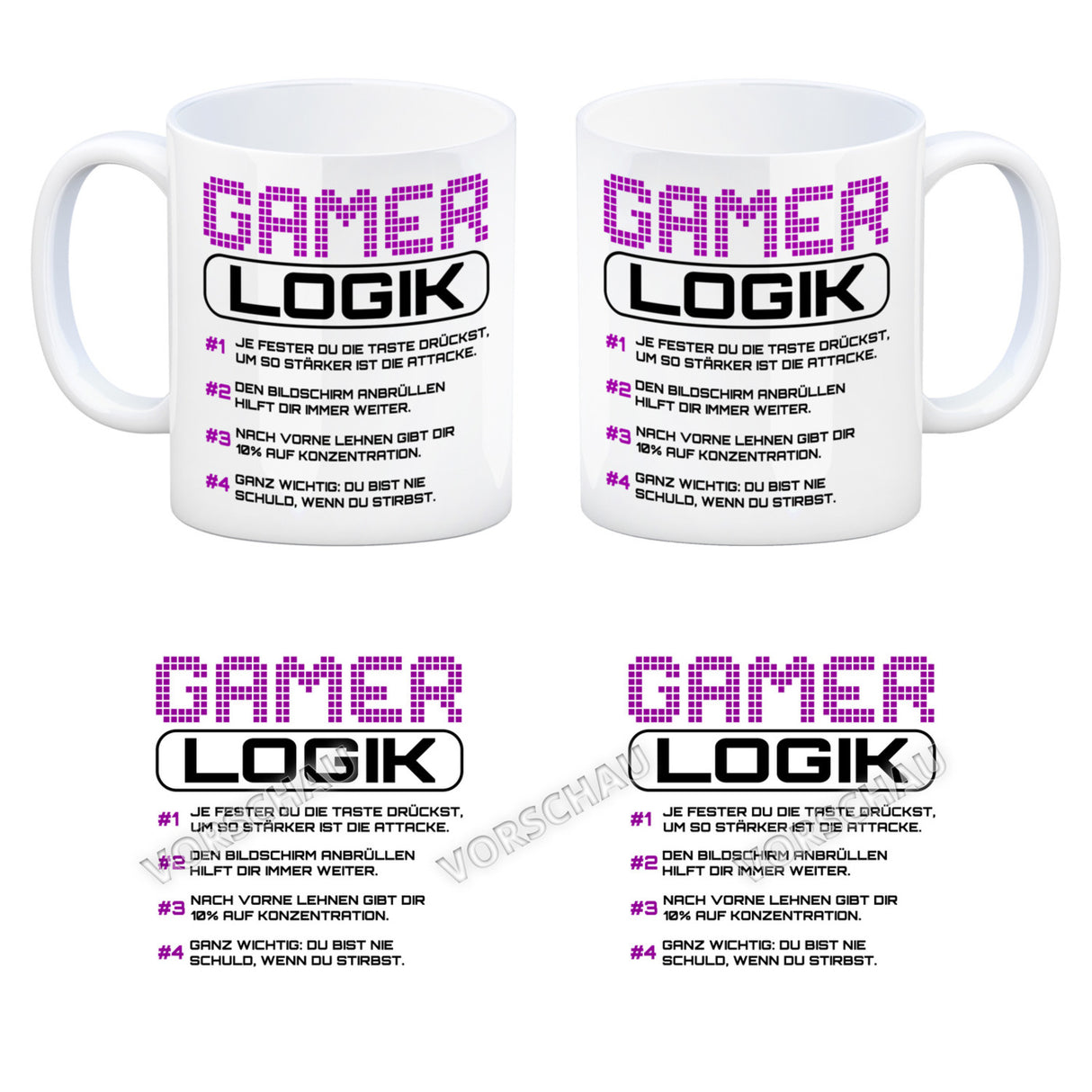 Gamer Logik Kaffeebecher