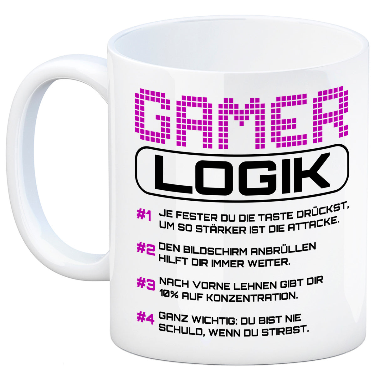 Gamer Logik Kaffeebecher