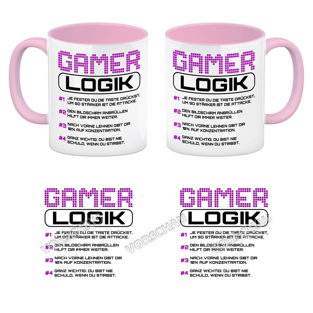 Gamer Logik Kaffeebecher