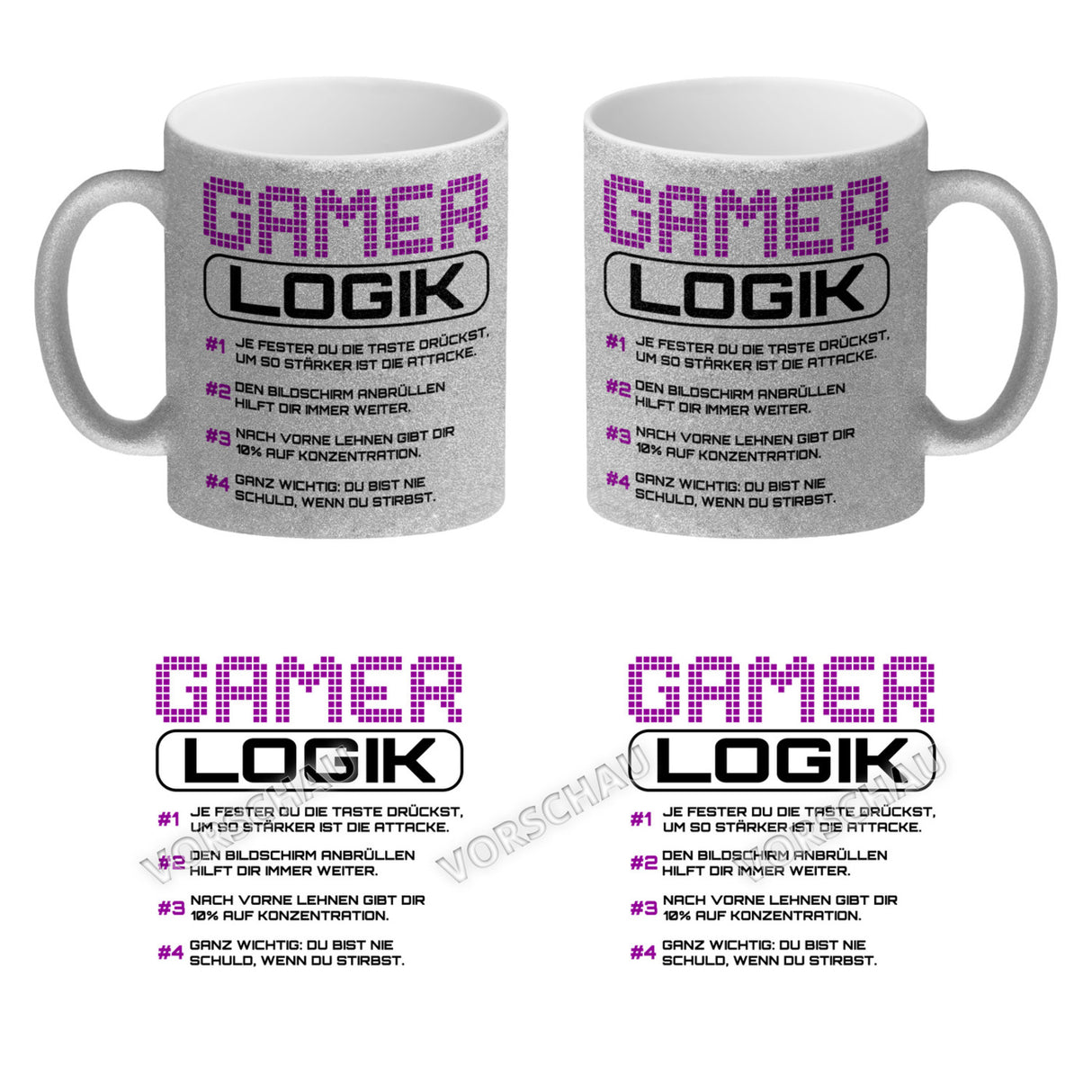 Gamer Logik Kaffeebecher