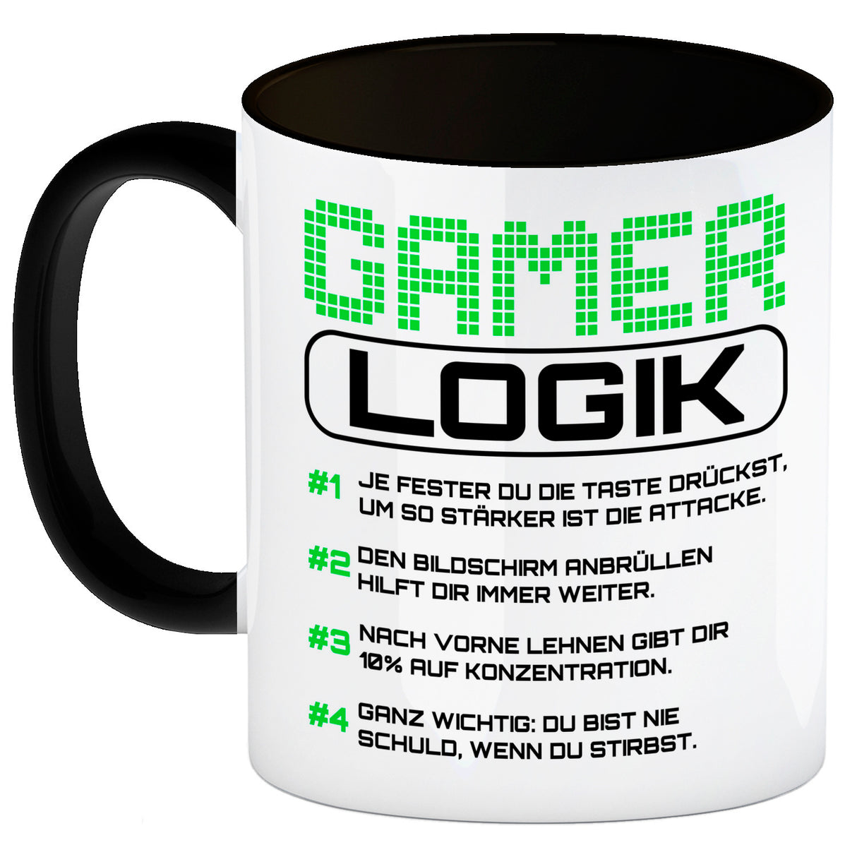 Gamer Logik Kaffeebecher