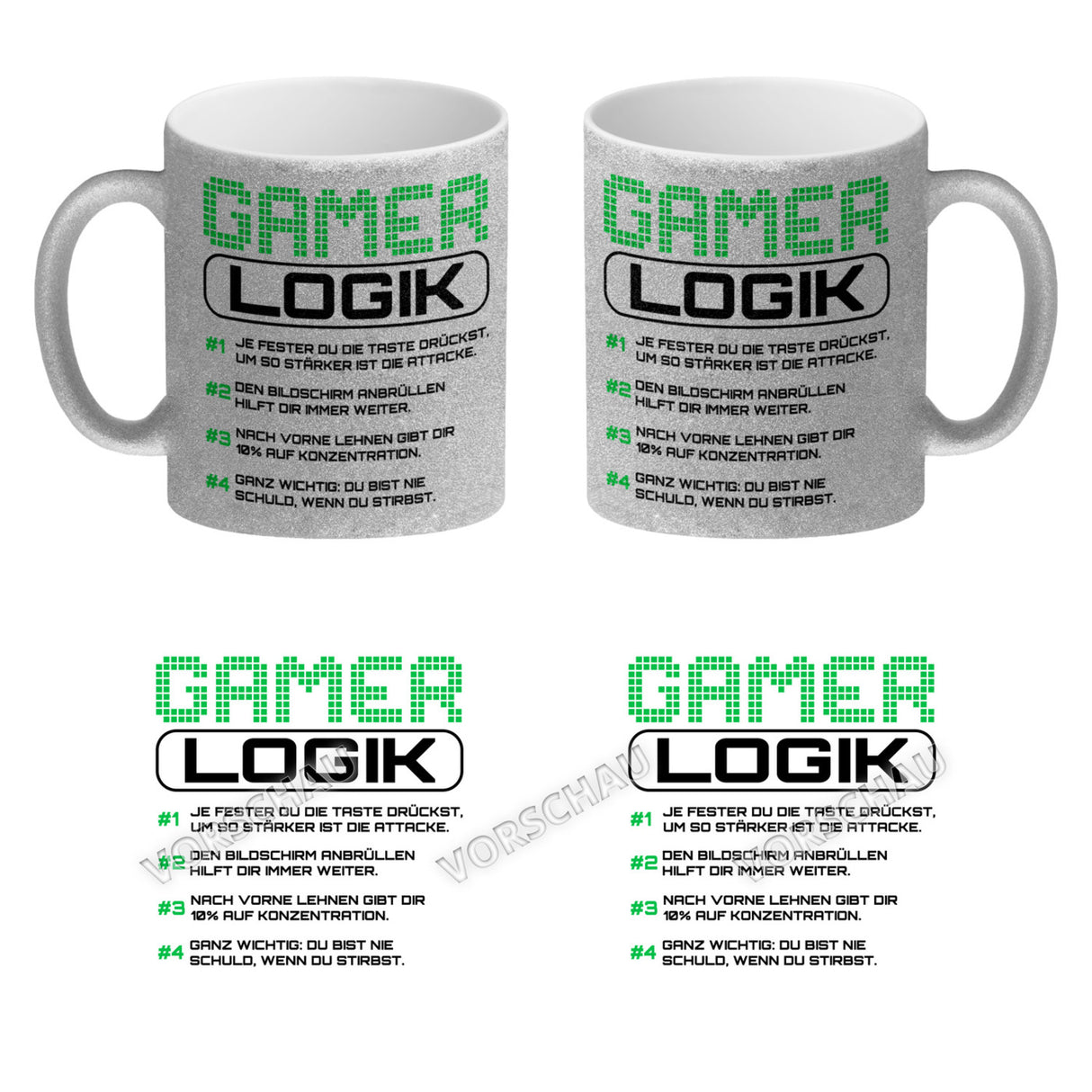 Gamer Logik Kaffeebecher