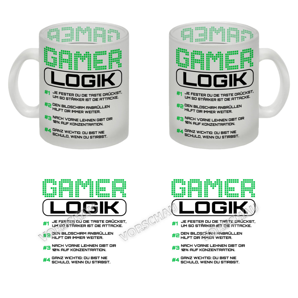 Gamer Logik Kaffeebecher
