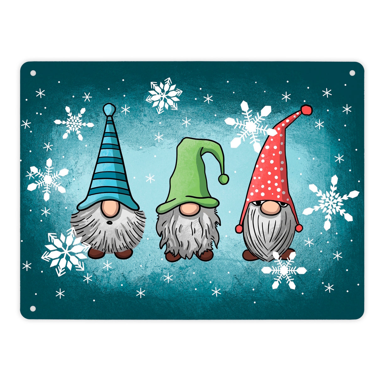 Weihnachts-Wichtel Metallschild