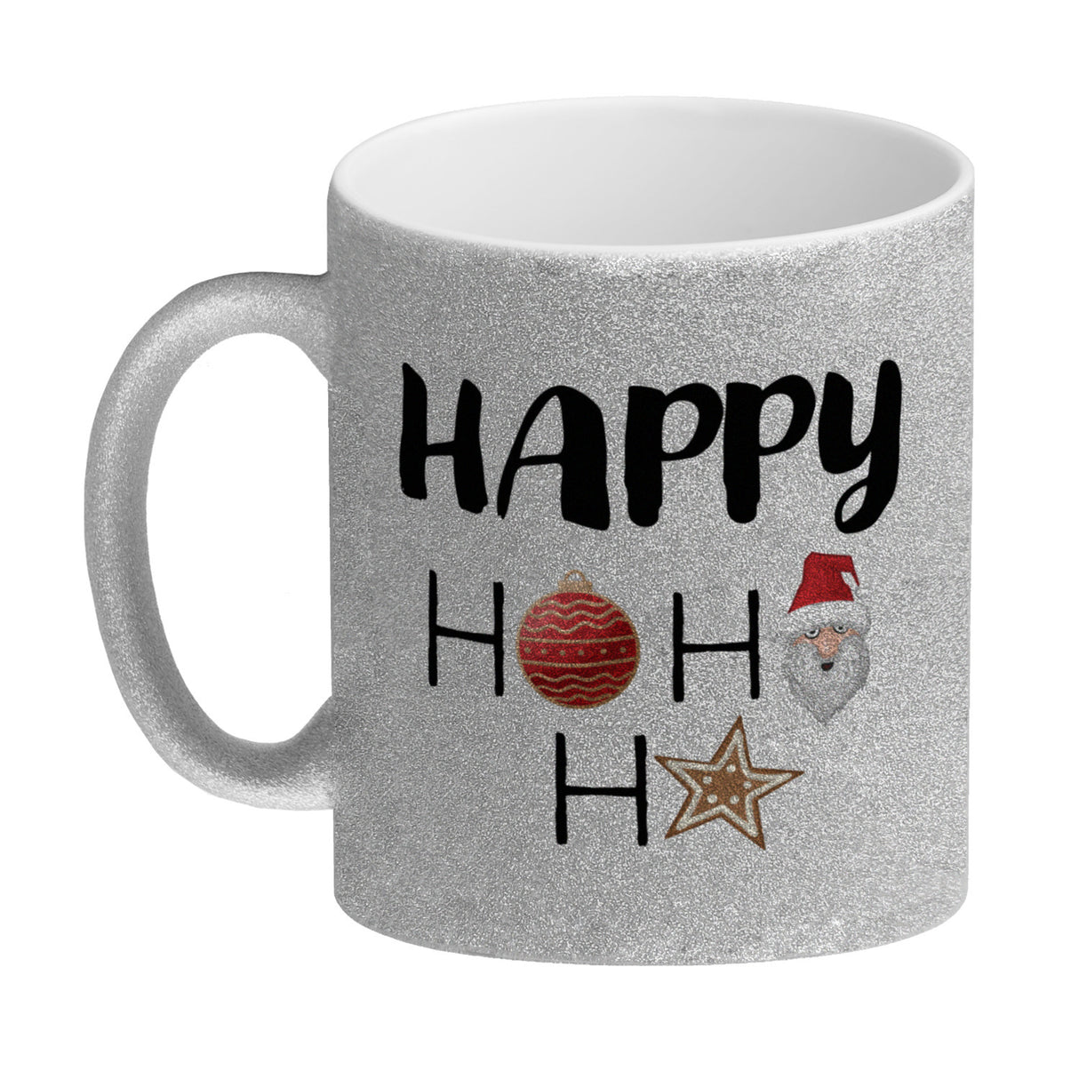 Happy HoHoHo Weihnachtsspruch Kaffeebecher