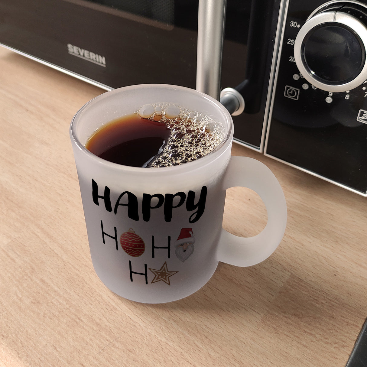 Happy HoHoHo Weihnachtsspruch Kaffeebecher
