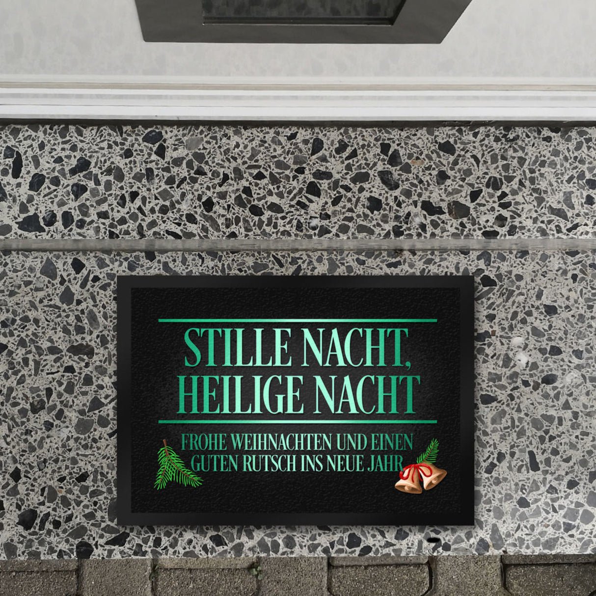 Lasst uns froh und munter sein Weihnachten Fußmatte
