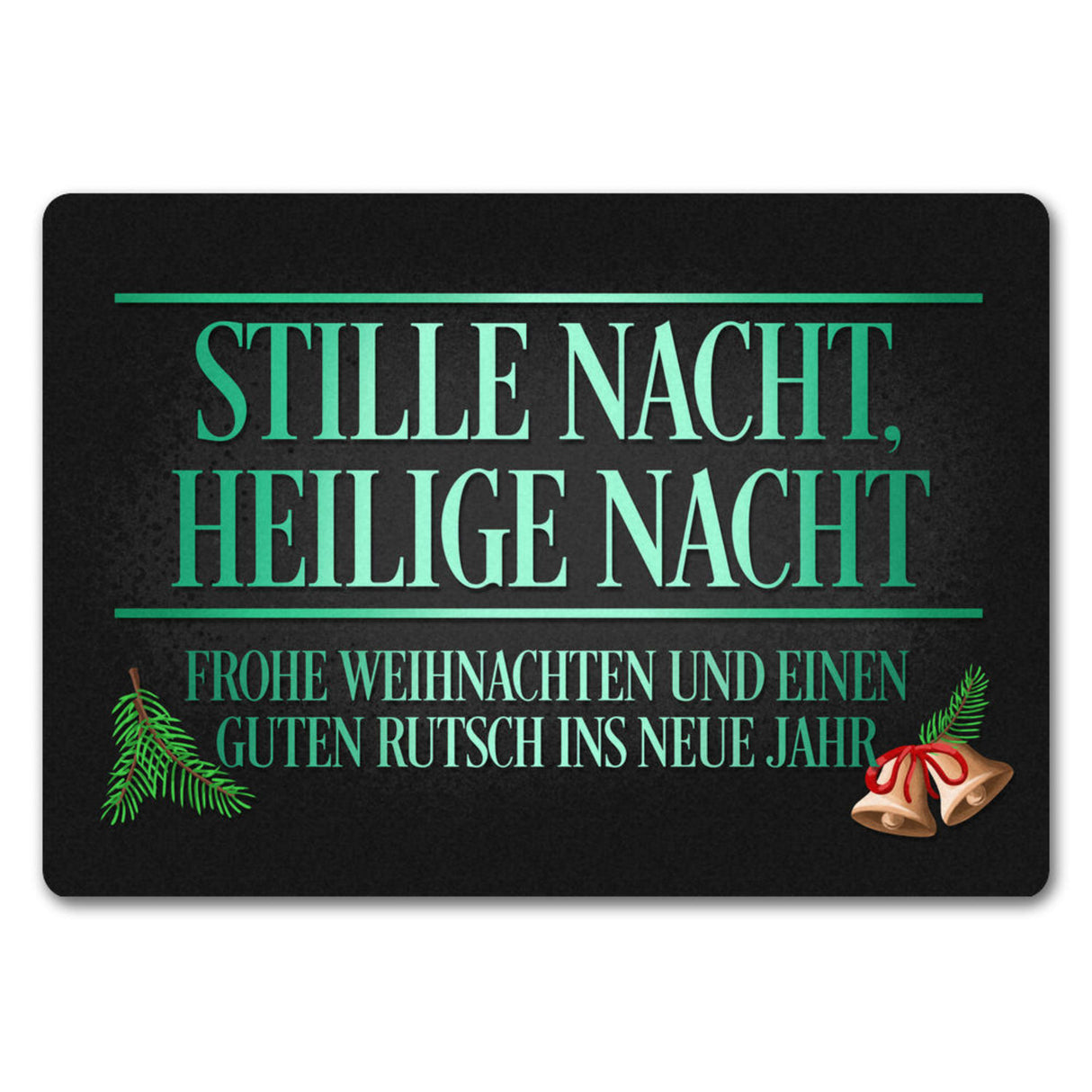 Lasst uns froh und munter sein Weihnachten Fußmatte