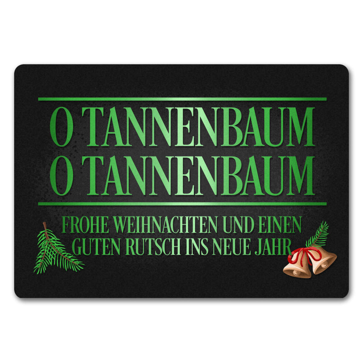 Lasst uns froh und munter sein Weihnachten Fußmatte