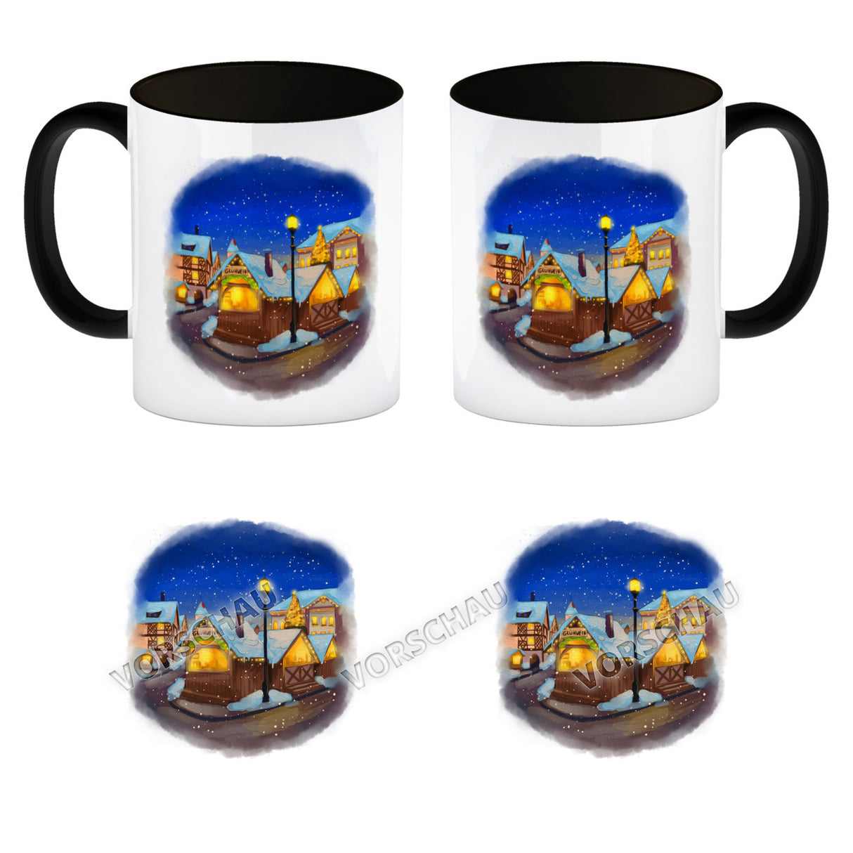 Glühweinstand Weihnachtsmarkt Variante 1 Kaffeebecher