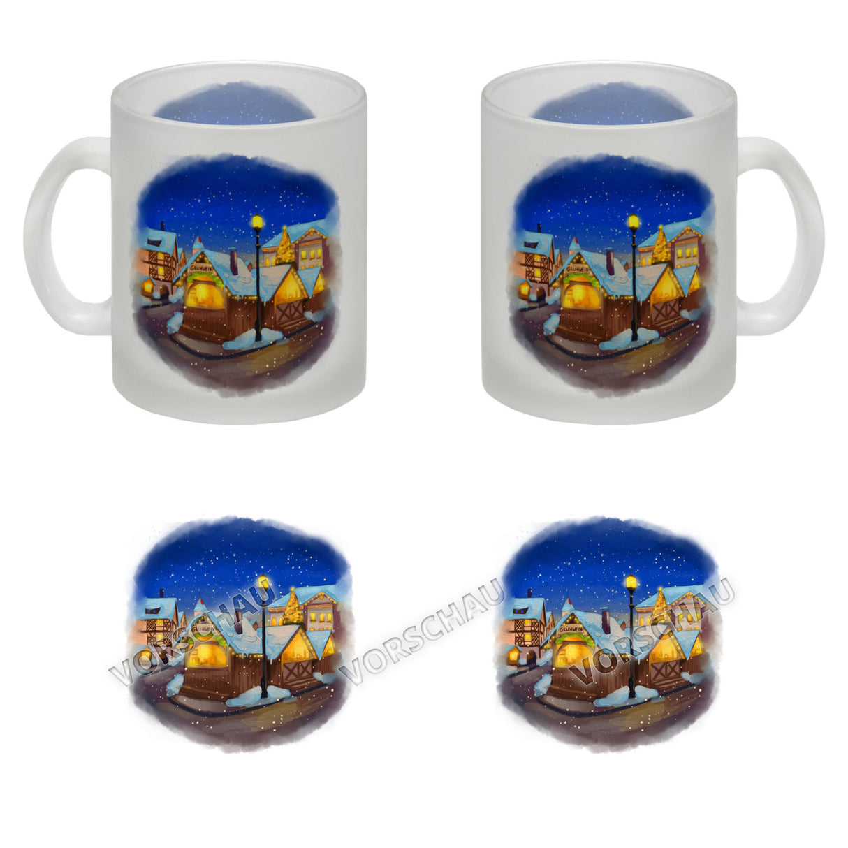 Glühweinstand Weihnachtsmarkt Variante 1 Kaffeebecher