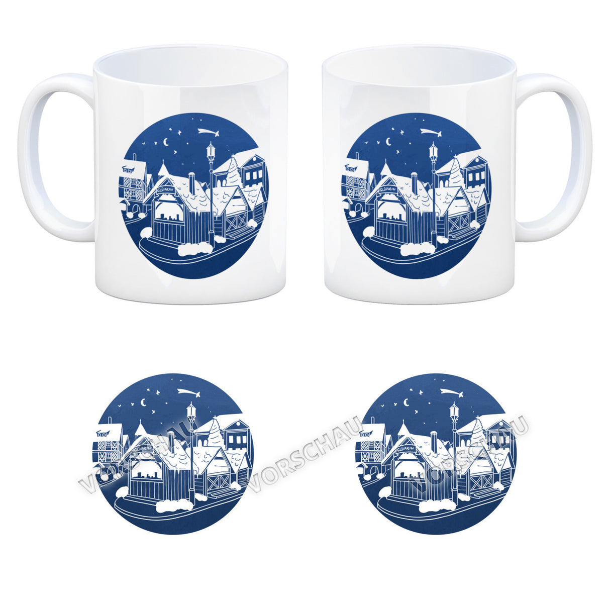 Glühweinstand Weihnachtsmarkt Variante 1 Kaffeebecher