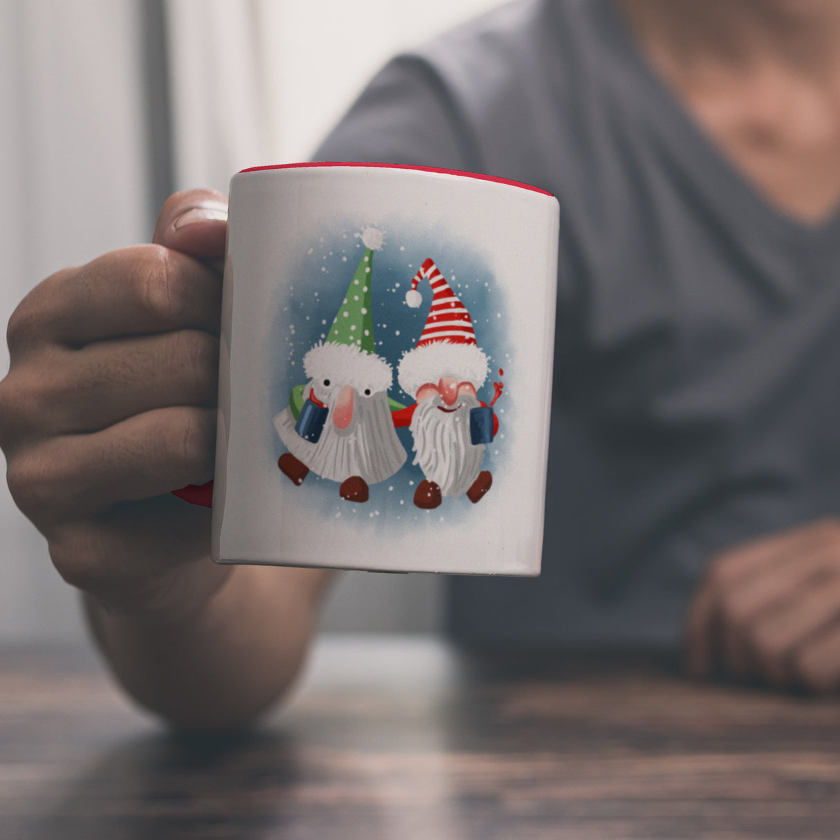 Betrunkene Wichtel Weihnachten Kaffeebecher