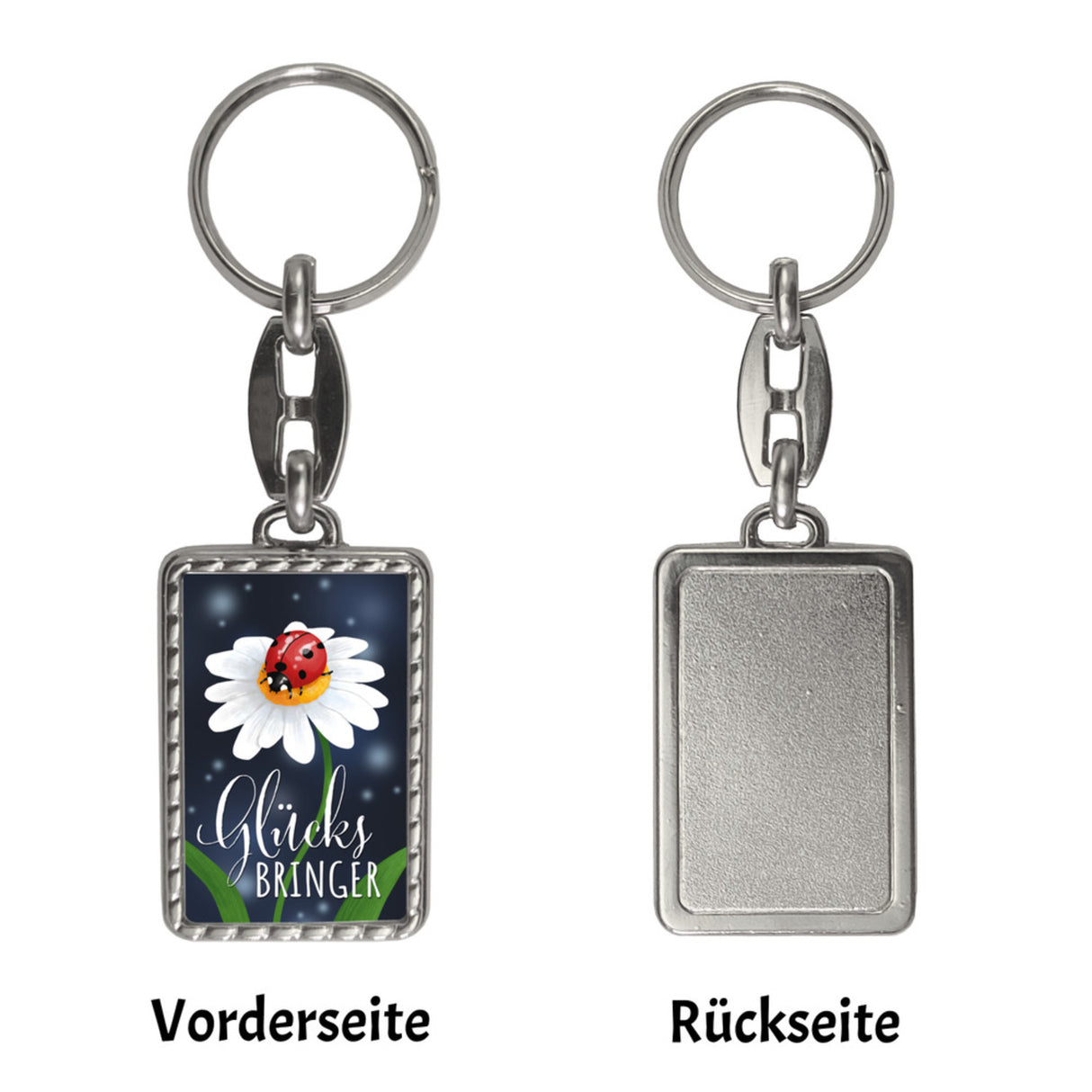 Kleeblatt Glücksbringer Schlüsselanhänger