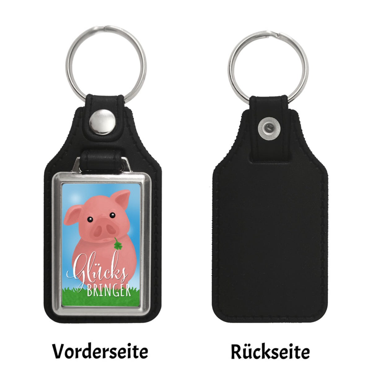 Kleeblatt Glücksbringer Schlüsselanhänger