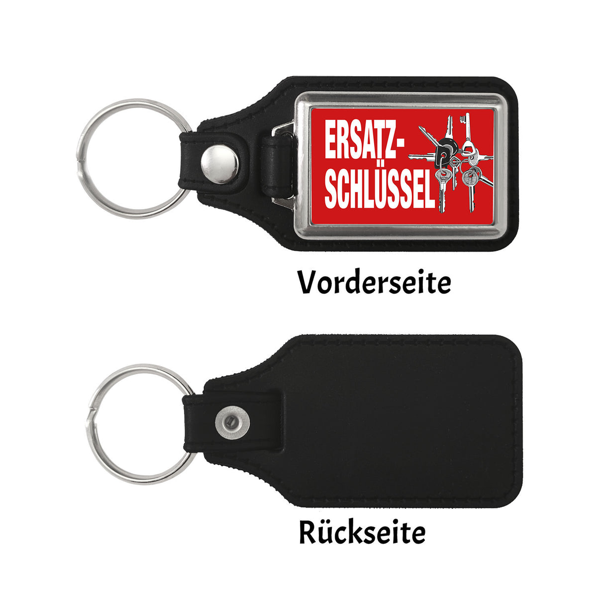 Ersatzschlüssel Schlüsselanhänger mit Schlüsselbund-Motiv