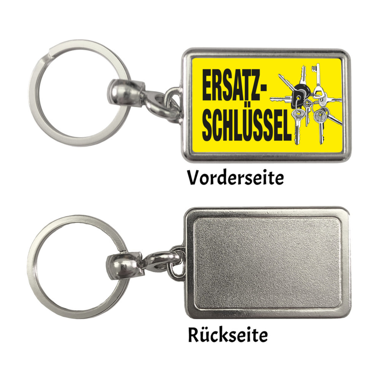 Ersatzschlüssel Schlüsselanhänger mit Schlüsselbund-Motiv