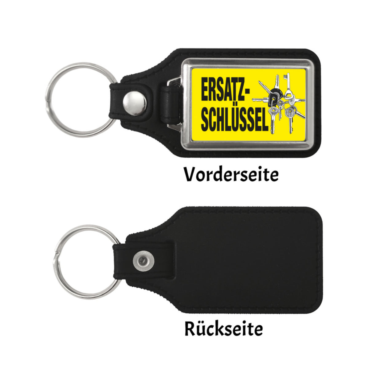Ersatzschlüssel Schlüsselanhänger mit Schlüsselbund-Motiv