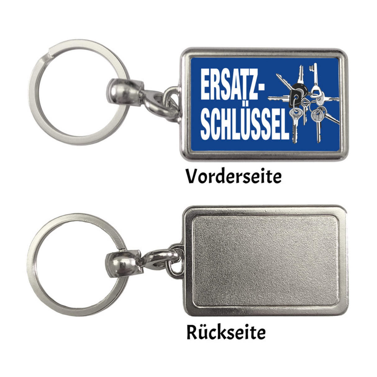 Ersatzschlüssel Schlüsselanhänger mit Schlüsselbund-Motiv