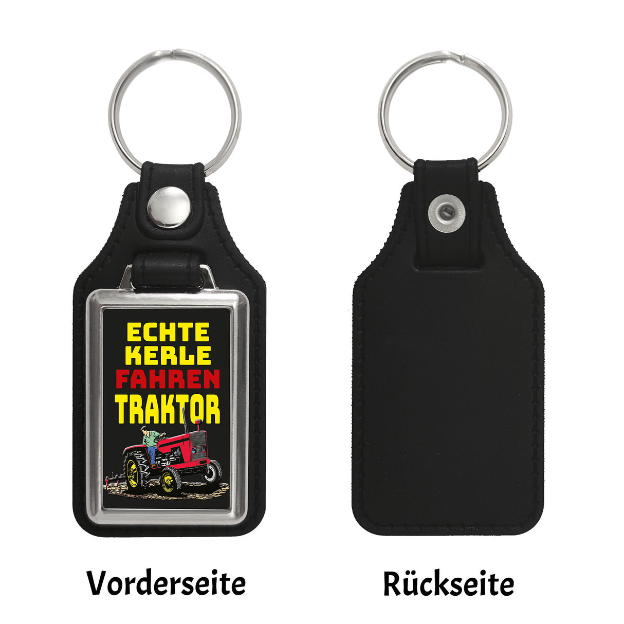 Echte Kerle fahren Traktor Schlüsselanhänger