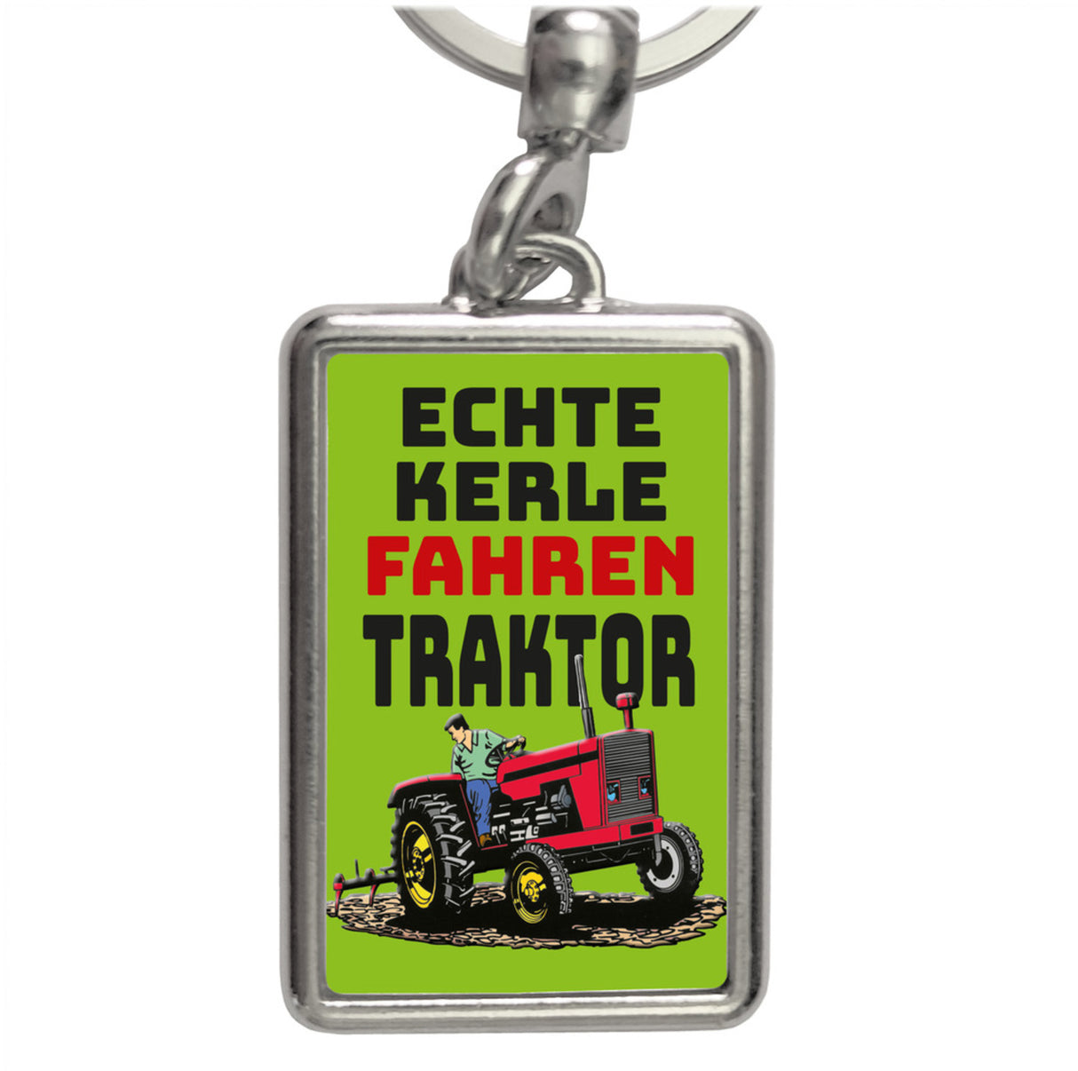 Echte Kerle fahren Traktor Schlüsselanhänger