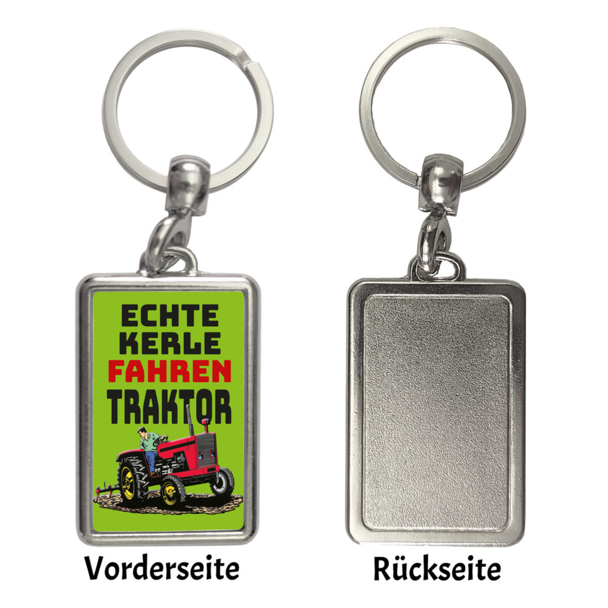 Echte Kerle fahren Traktor Schlüsselanhänger