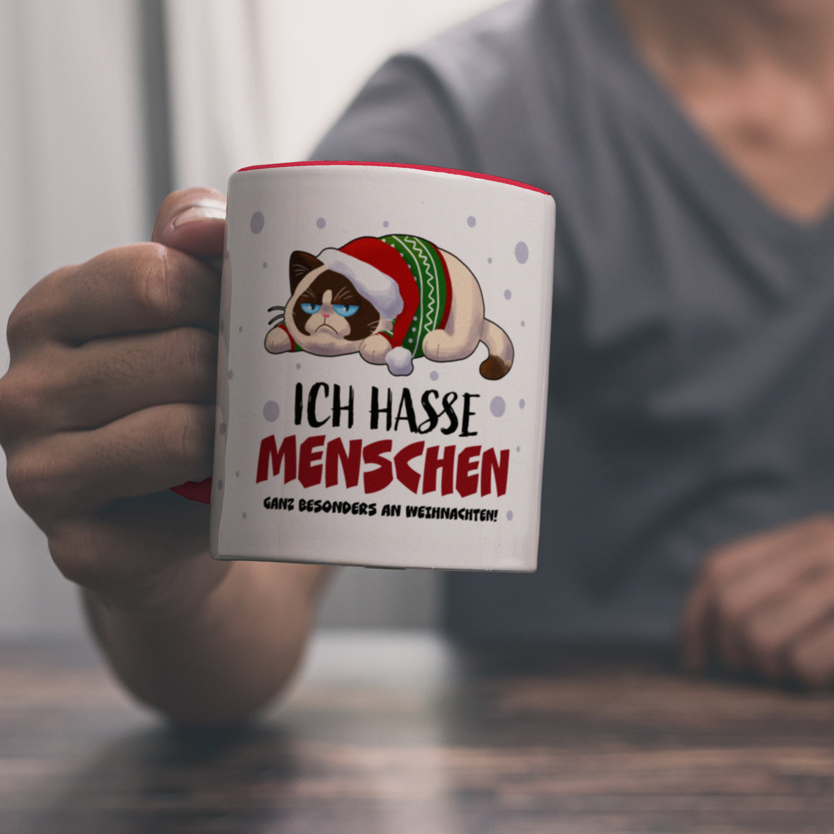 Ich hasse Menschen – ganz besonders an Weihnachten Kaffeebecher