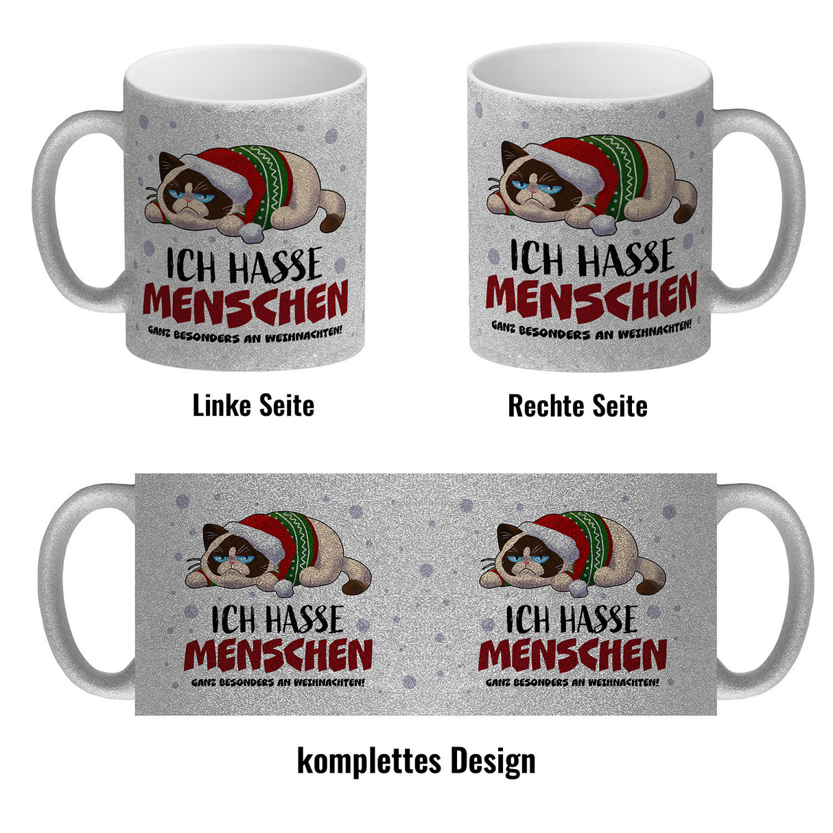 Ich hasse Menschen – ganz besonders an Weihnachten Kaffeebecher