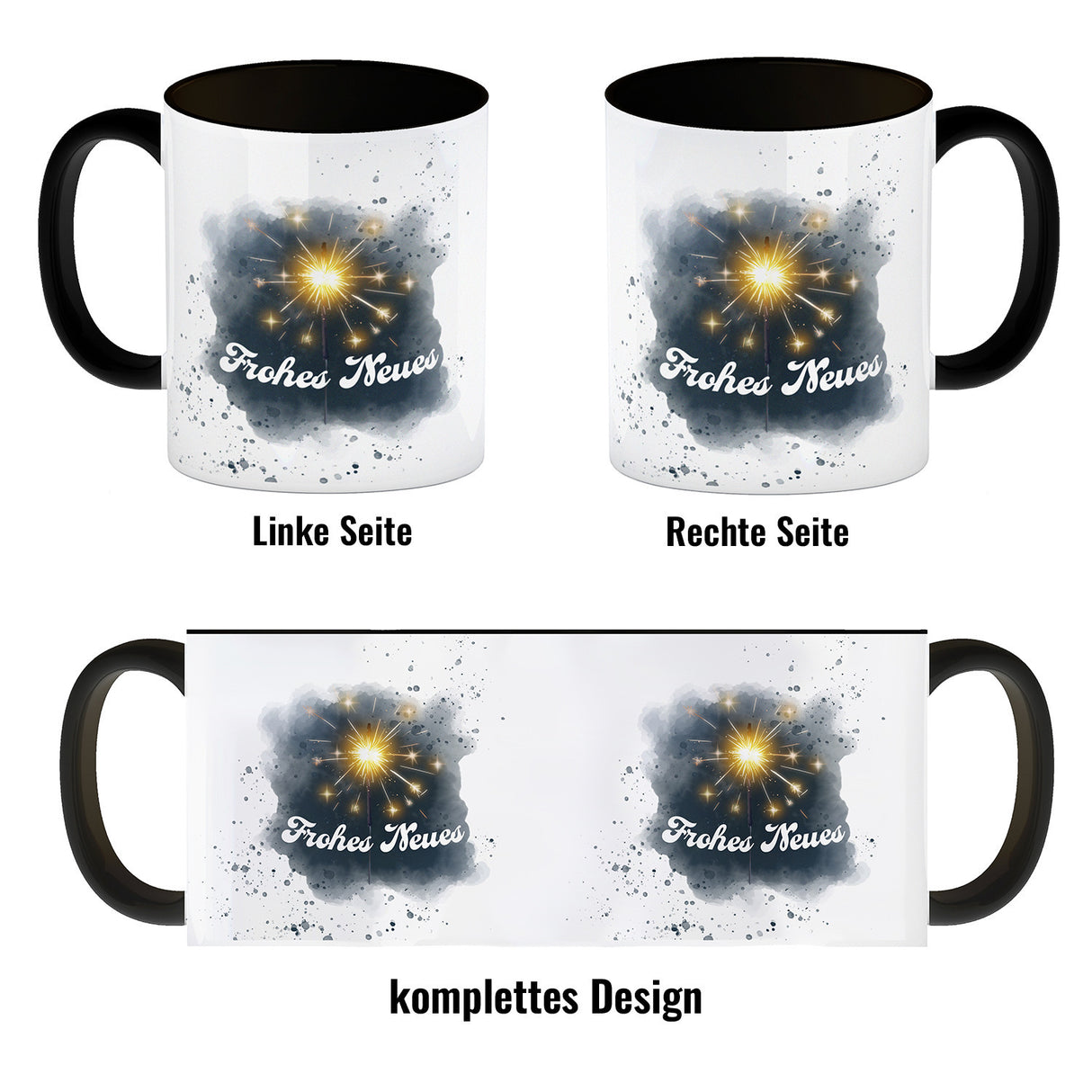 Feuerwerk Frohes Neues Silvester Kaffeebecher