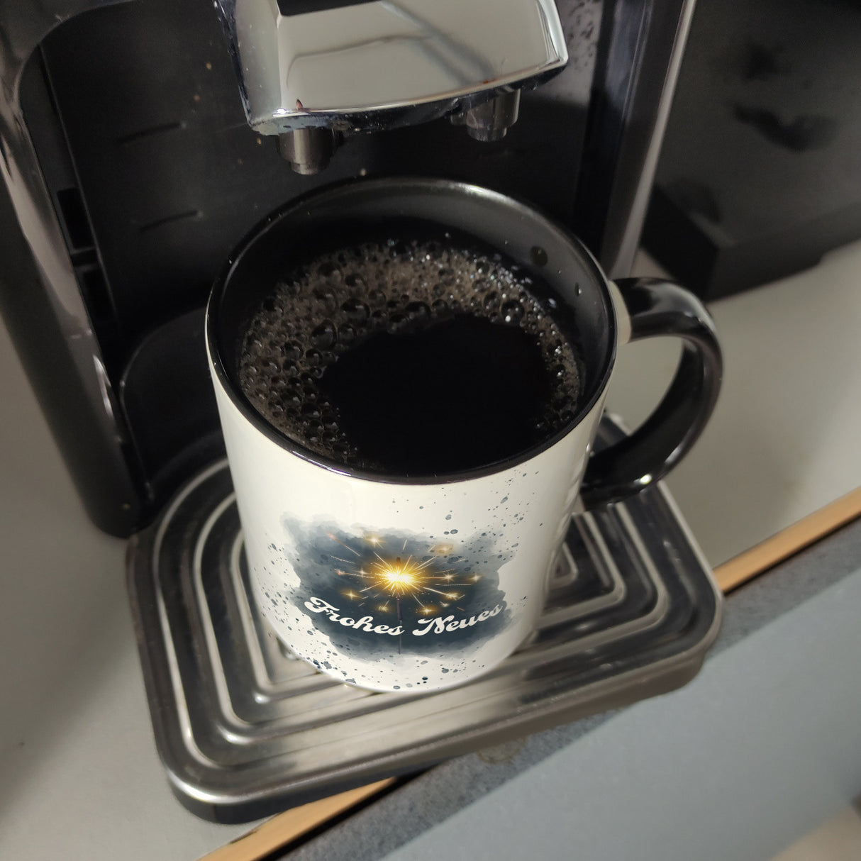 Feuerwerk Frohes Neues Silvester Kaffeebecher