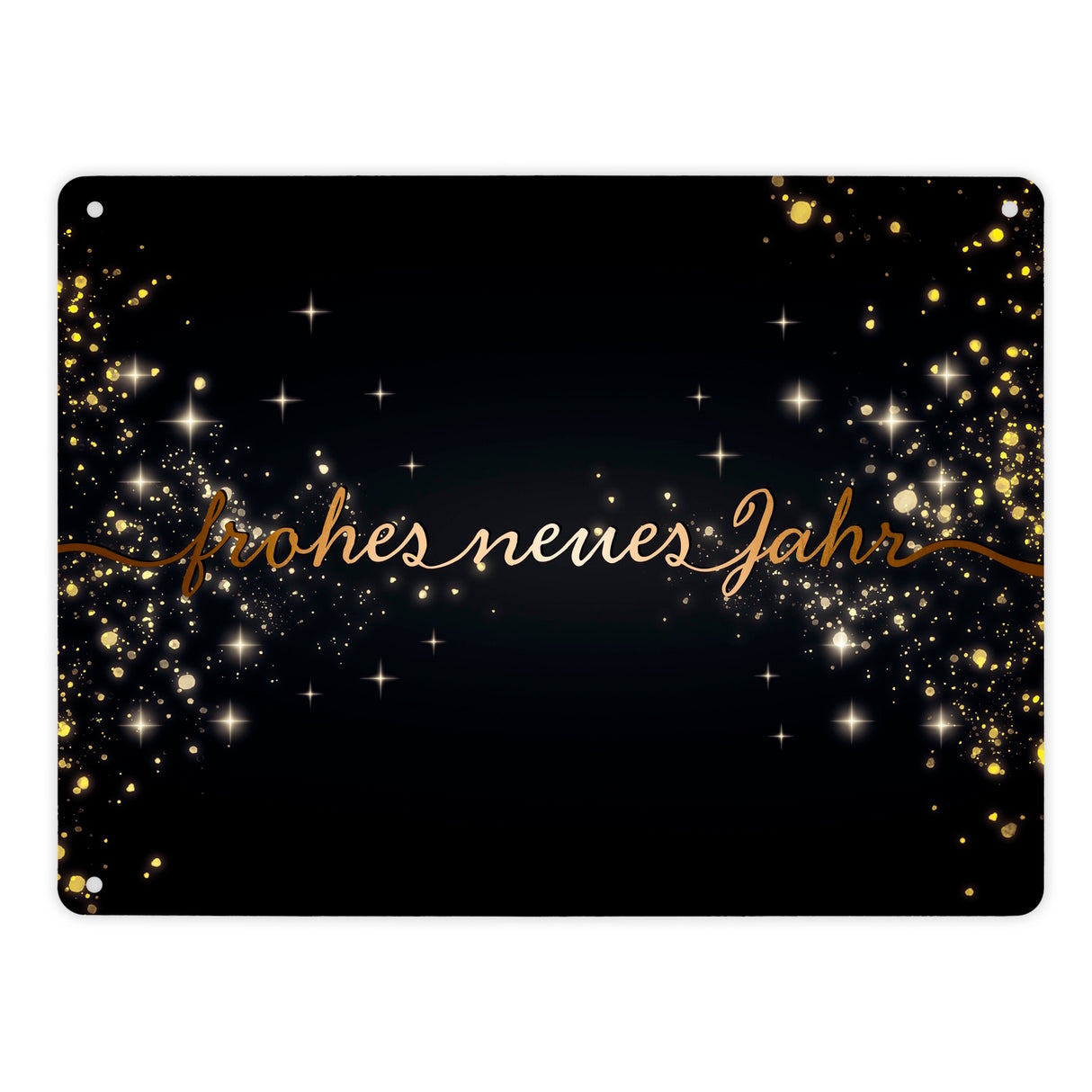Frohes neues Jahr Metallschild