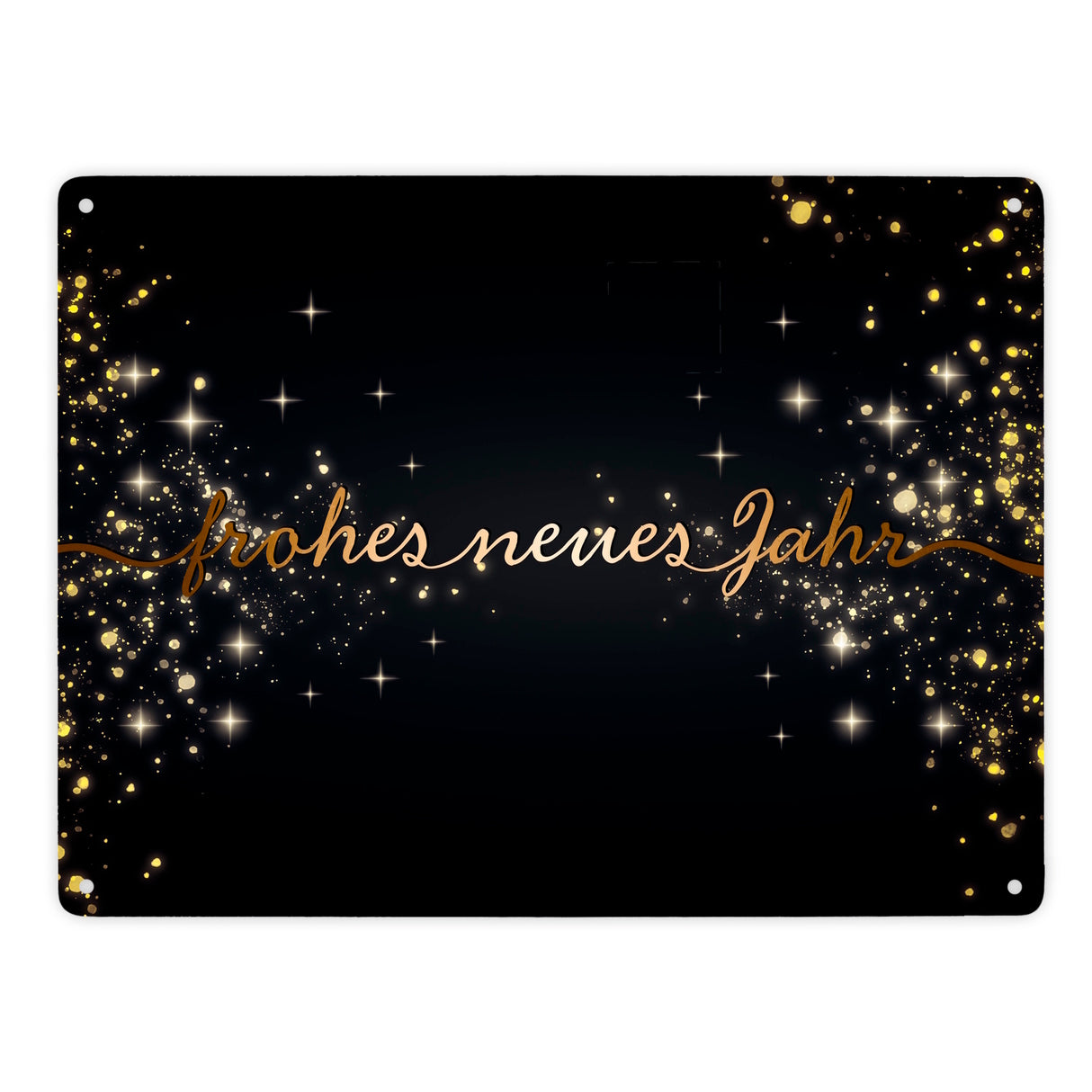 Frohes neues Jahr Metallschild