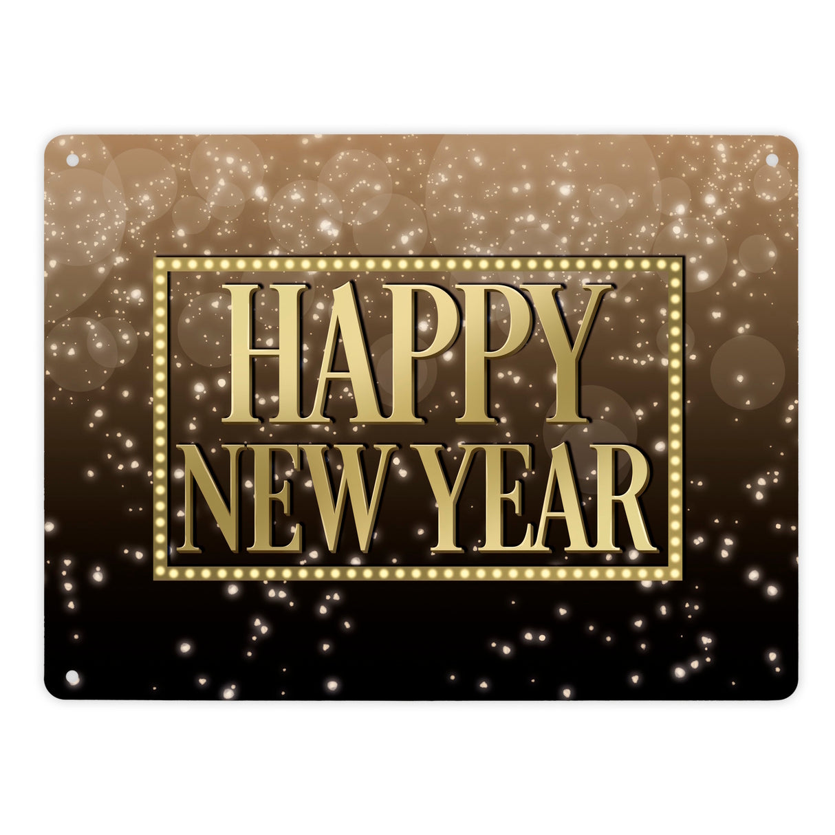 Happy New Year Metallschild