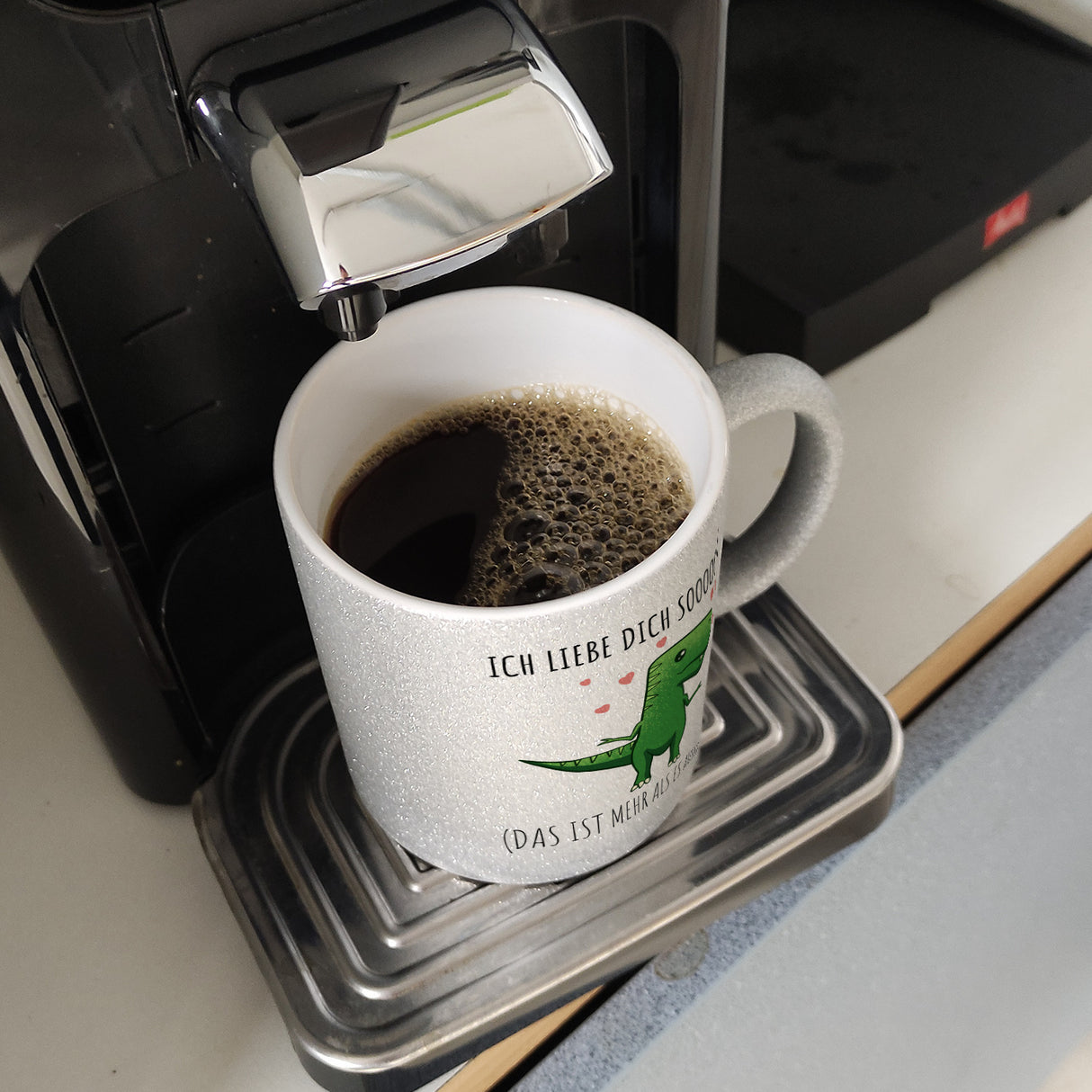 Ich liebe dich sooo sehr! T-Rex Dinosaurier Kaffeebecher