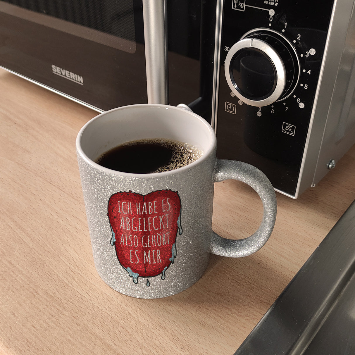Ich habe es abgeleckt also gehört es mir Kaffeebecher