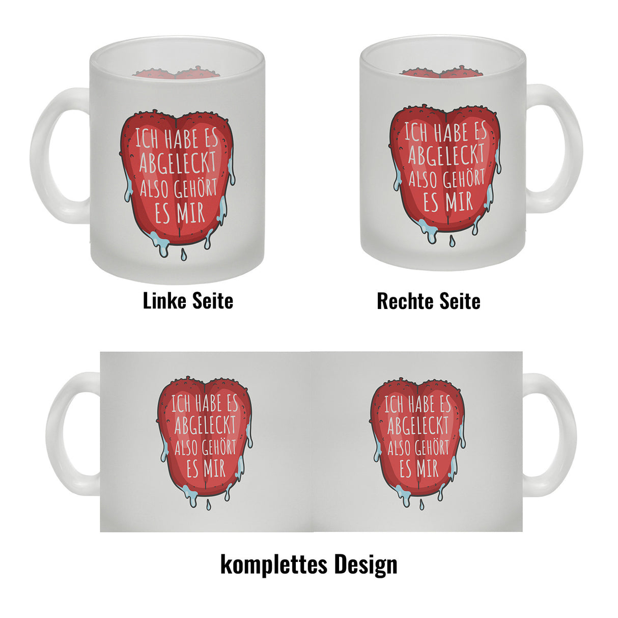 Ich habe es abgeleckt also gehört es mir Kaffeebecher