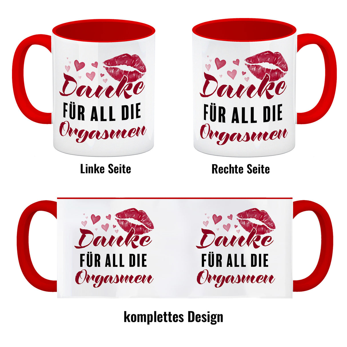Danke für all die Orgasmen Kaffeebecher