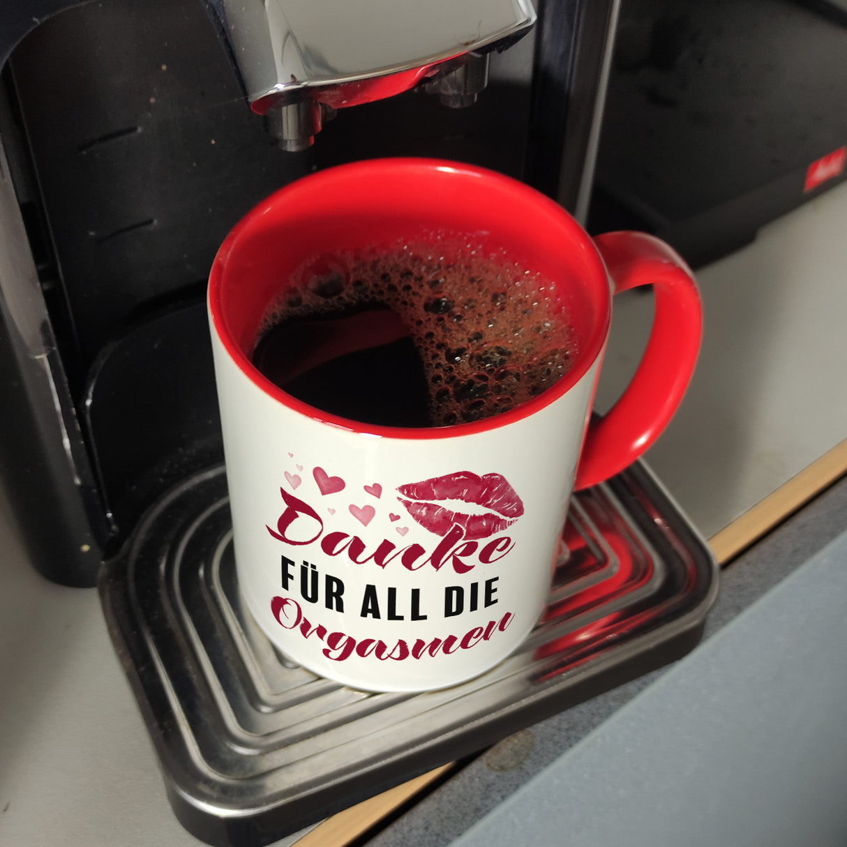 Danke für all die Orgasmen Kaffeebecher