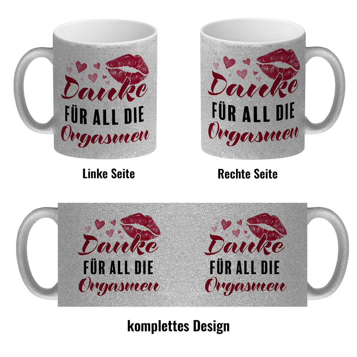 Danke für all die Orgasmen Kaffeebecher