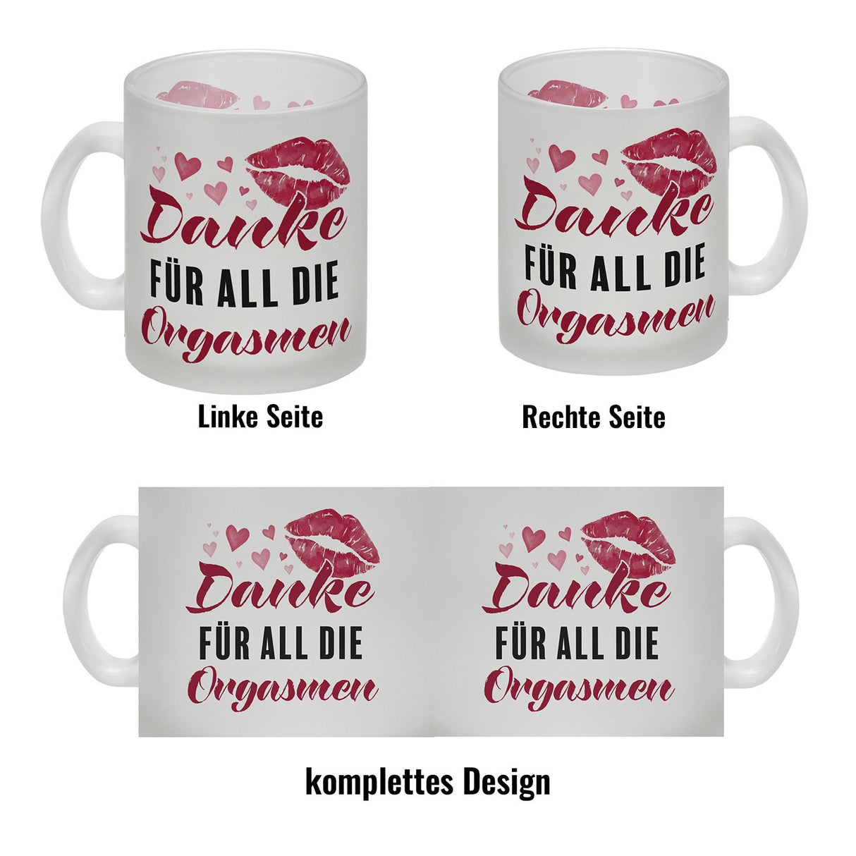 Danke für all die Orgasmen Kaffeebecher