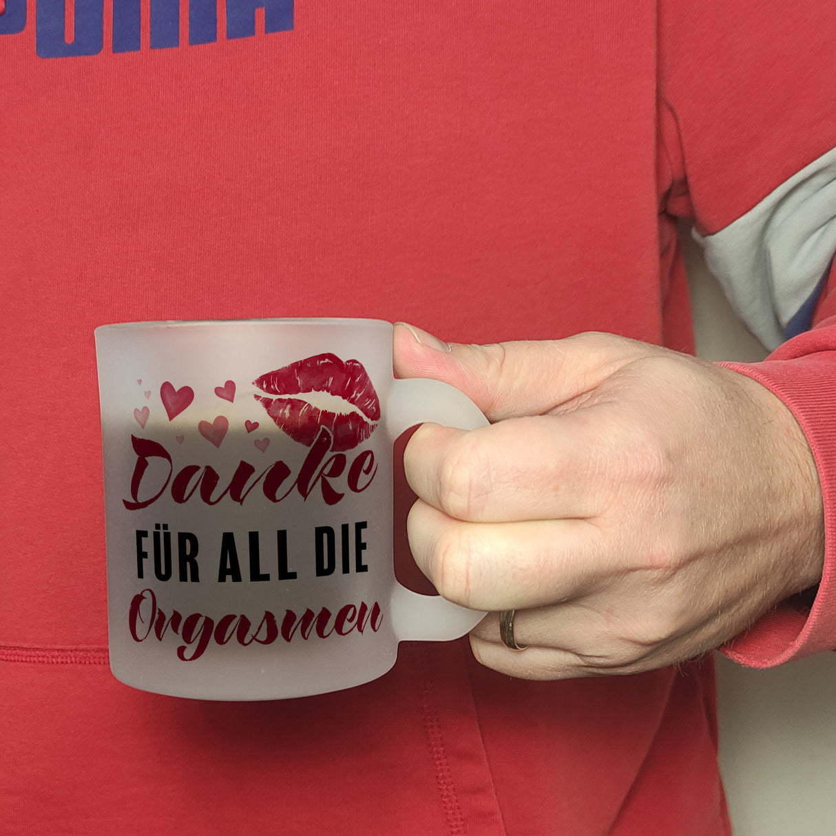 Danke für all die Orgasmen Kaffeebecher