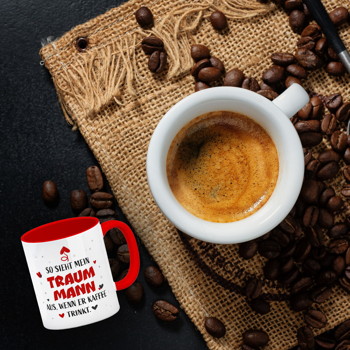 So sieht mein Traummann aus wenn er Kaffee trinkt Kaffeebecher