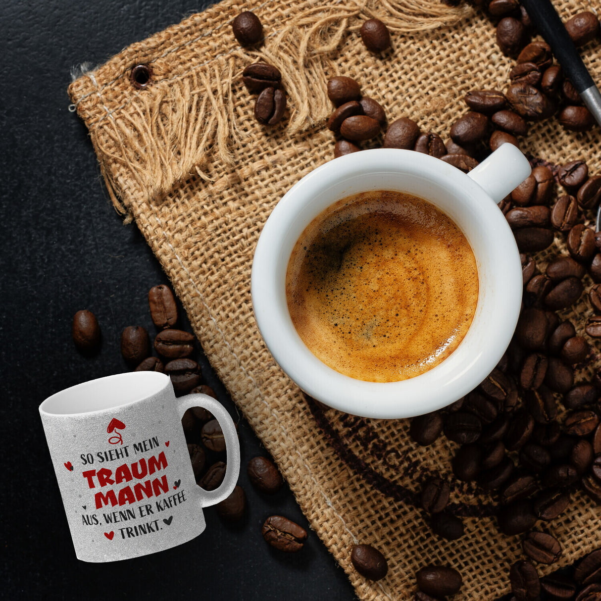 So sieht mein Traummann aus wenn er Kaffee trinkt Kaffeebecher