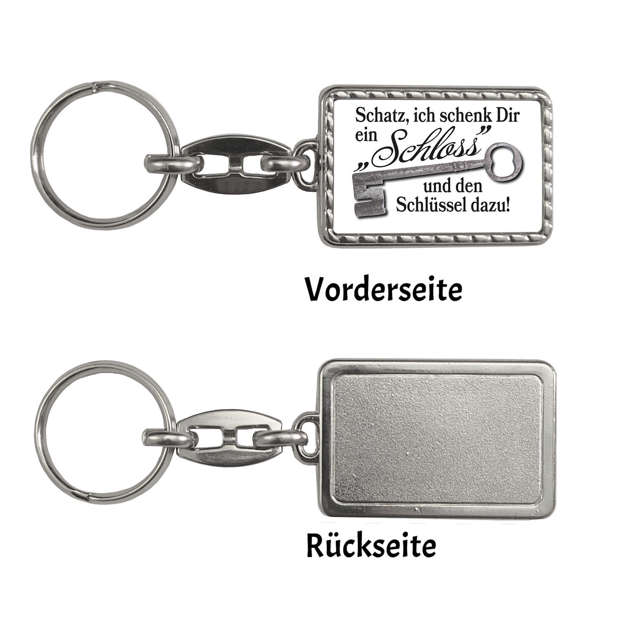 Schatz ich schenk dir ein Schloss Schlüsselanhänger