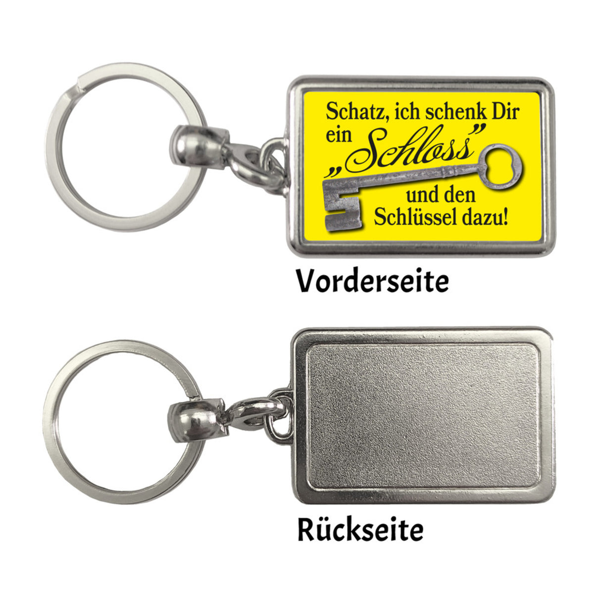 Schatz ich schenk dir ein Schloss Schlüsselanhänger
